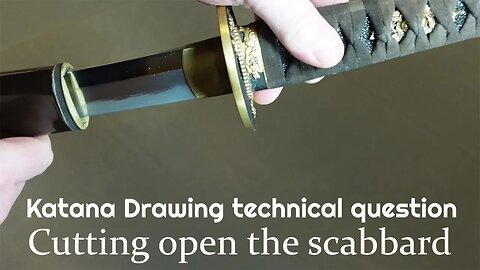 Technical sword drawing question using the katana