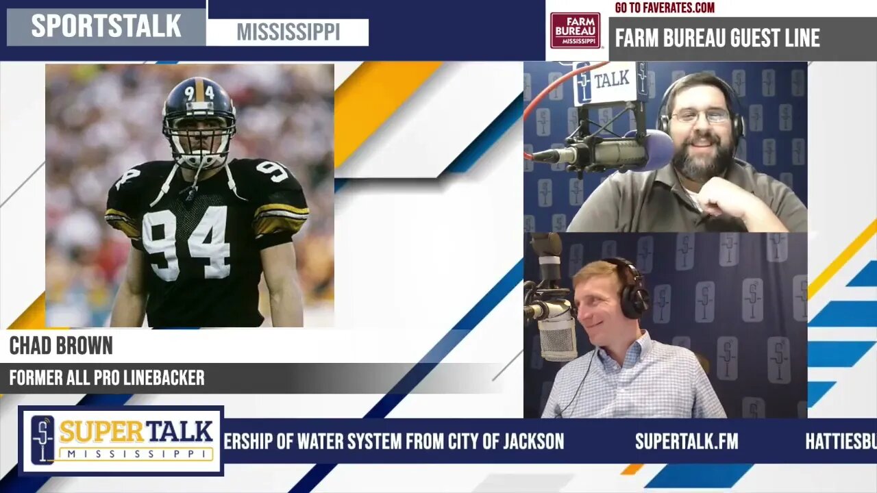 All Pro Linebacker Chad Brown joins SportsTalk Mississippi