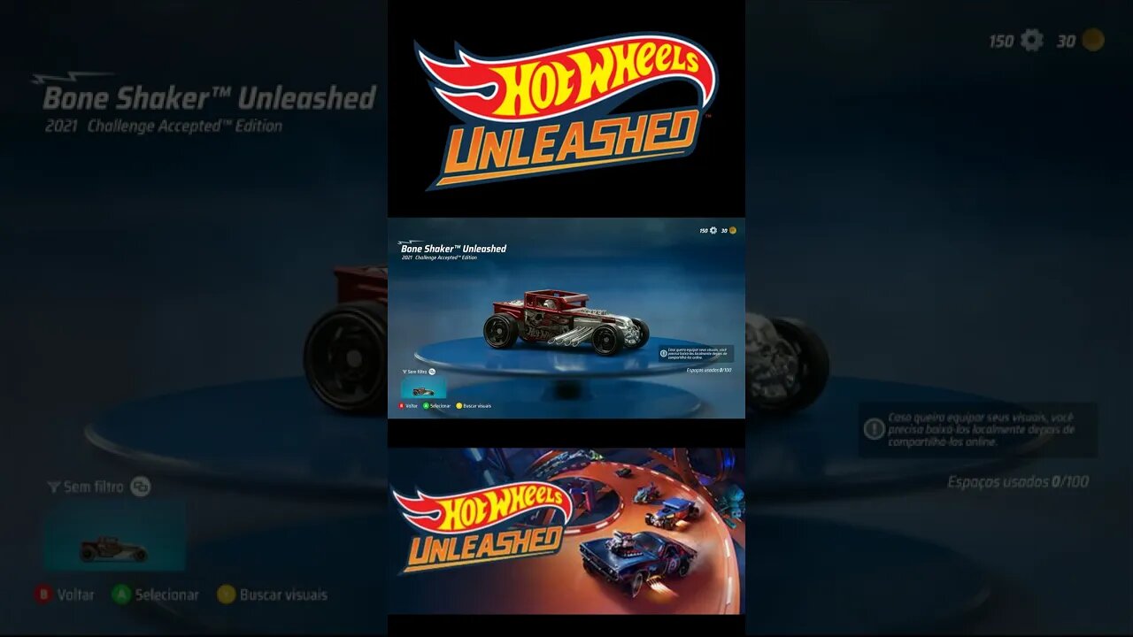 HOT WHEELS UNLEASHEDBONE SHAKER UNLEASHED- 2021 CHALLENGED ACCEPTED EDITION