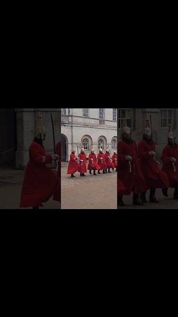 line up shuffle in line #horseguardsparade