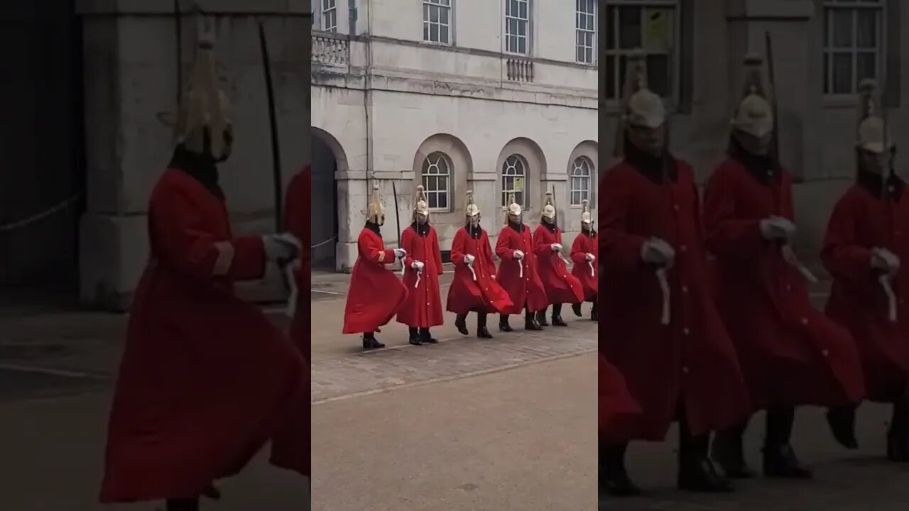 line up shuffle in line #horseguardsparade