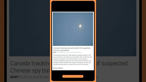 Canadian Intelligence Working with US: Monitor Possible High-Altitude Surveillance Balloon Incident