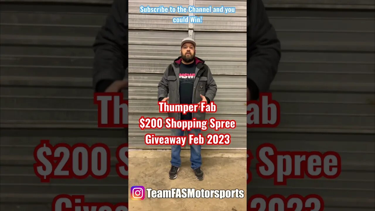 $200 ThumperFab Shopping Spree Giveaway! Subscribe to the channel!