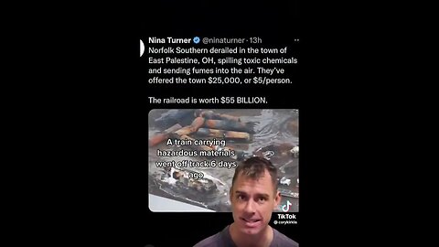 🟨 俄亥俄州火車脫軌導致官員造成環境災難 以及為什麼它沒有成為新聞的全部