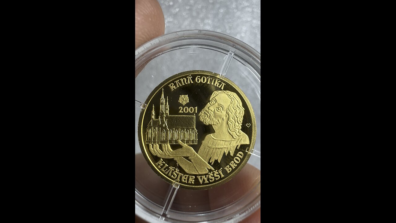 Czech Republic 2000 Korun 2001 Gold coin Proof