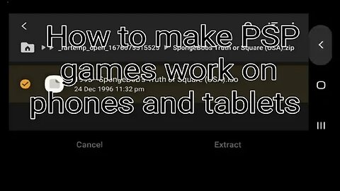 How to make PSP games work on phone and tablet from a zip file