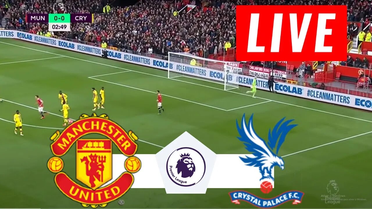 🔴Manchester United vs Crystal Palace LIVE | Premier League 22/23 | Match Today [PES 21]