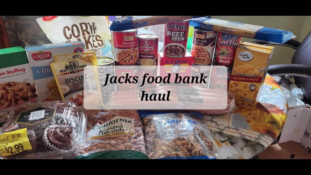 Jacks food bank haul #foodbank