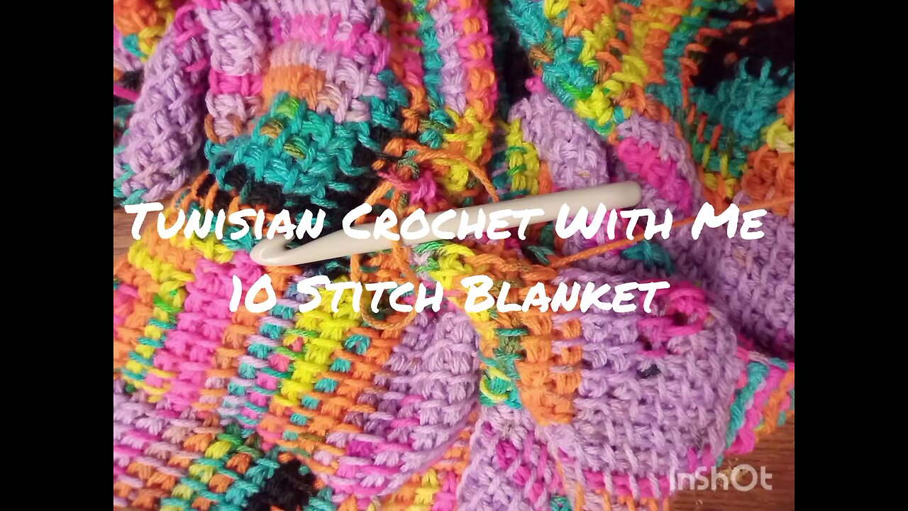 Tunisian Crochet With Me ~~No talking just relaxing Tunisian Crochet and music