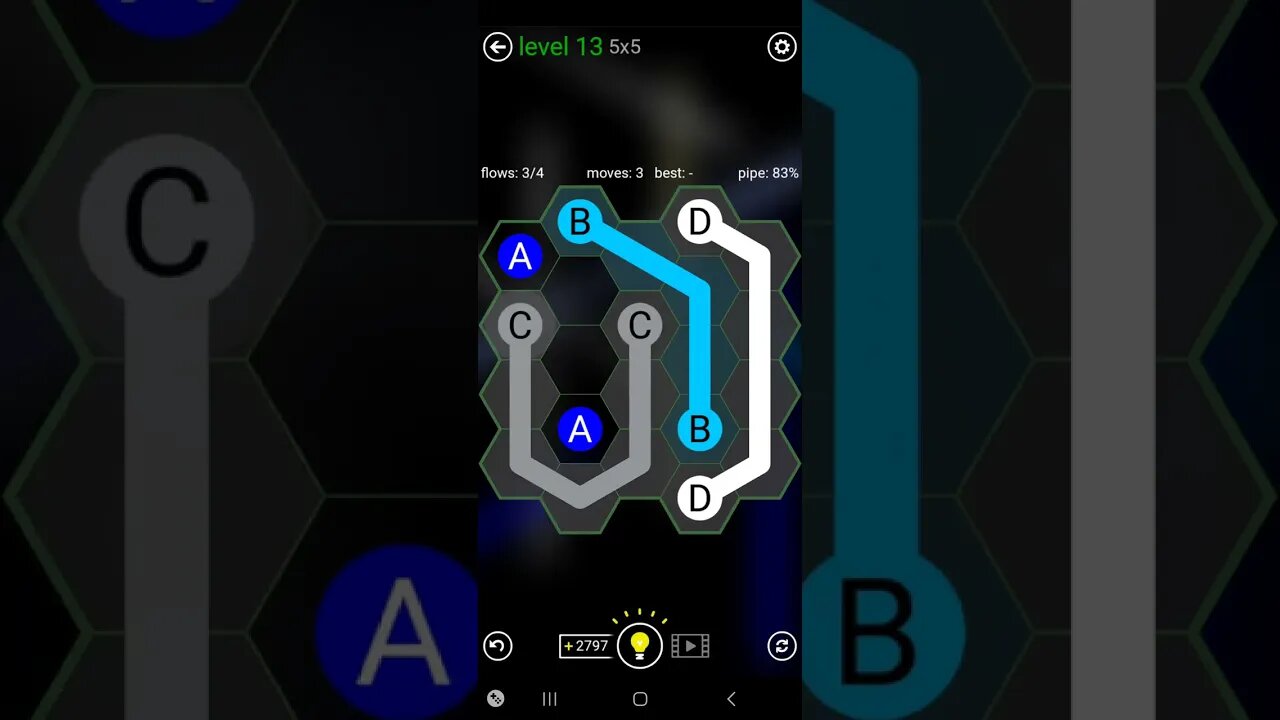 flow free Hexes: easy level 13