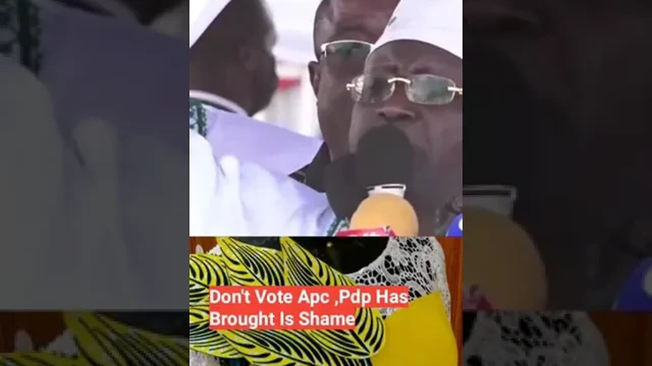 Pdp Kano Rally __Ayu Don't Vote Apc,Pdp Has Brought Us Shame