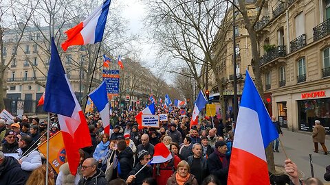 Manifestation de la "Marche nationale pour la Paix" à Paris le Dimanche 12 Février 2023 - Vidéo 3