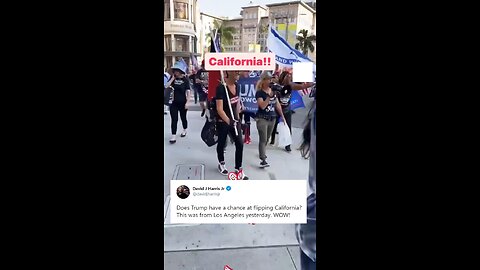 Los Angeles, California for Trump. They came out for Trump!🇺🇸❤️‍🔥🔥💪🏻✊🏻🛐🫶🏻