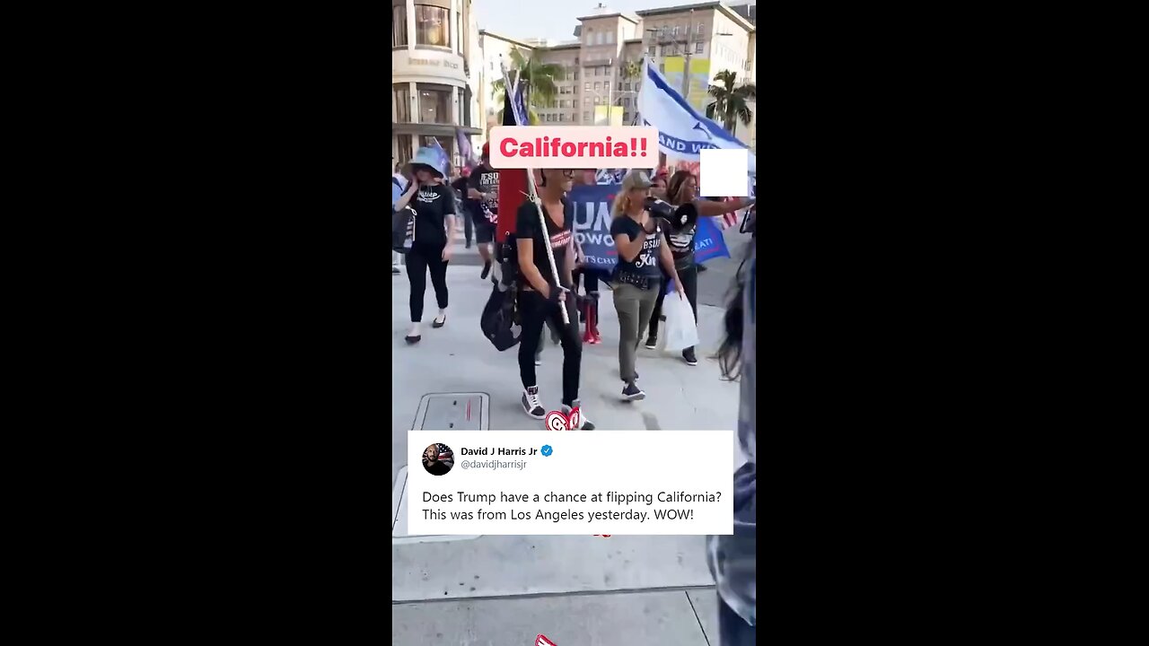 Los Angeles, California for Trump. They came out for Trump!🇺🇸❤️‍🔥🔥💪🏻✊🏻🛐🫶🏻