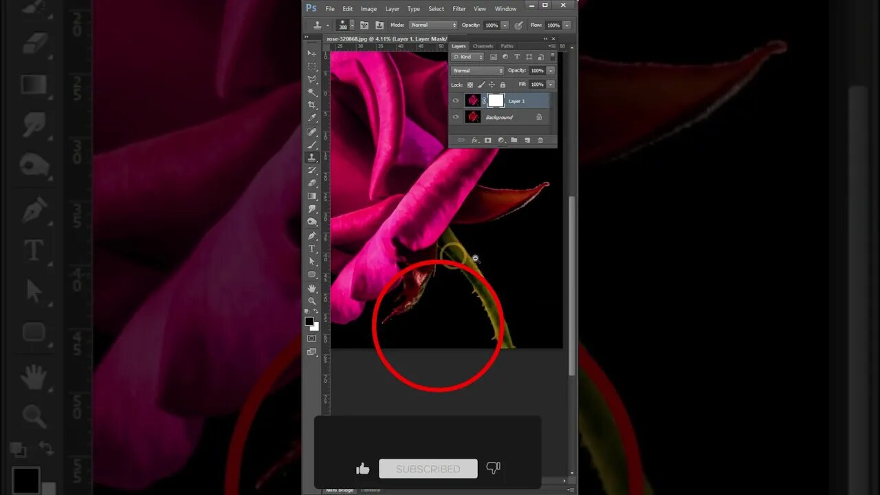 how to change flower color in photoshop #shorts