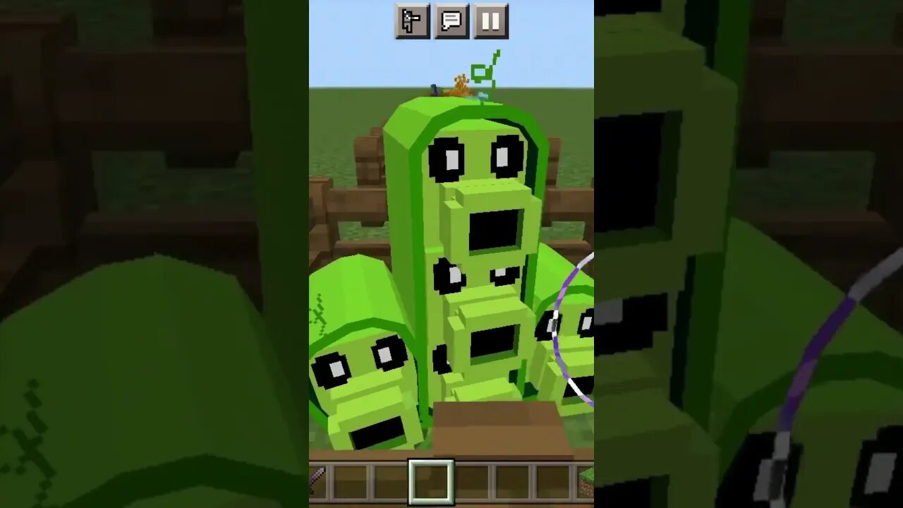 PeaShooters in Minecraft! #shorts