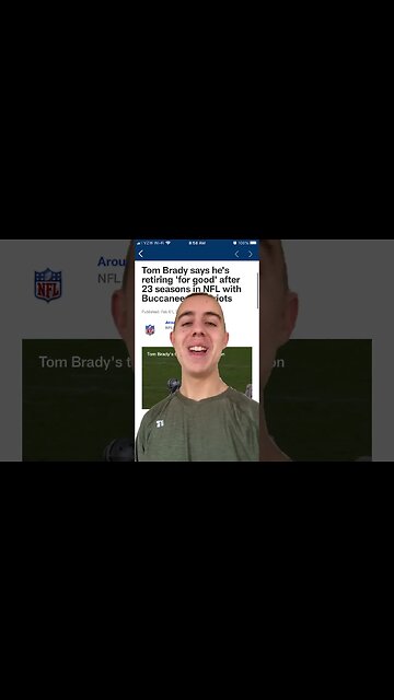 BREAKING: Tom Brady Retiring for Good (we think)! #shorts #nfl #tombrady