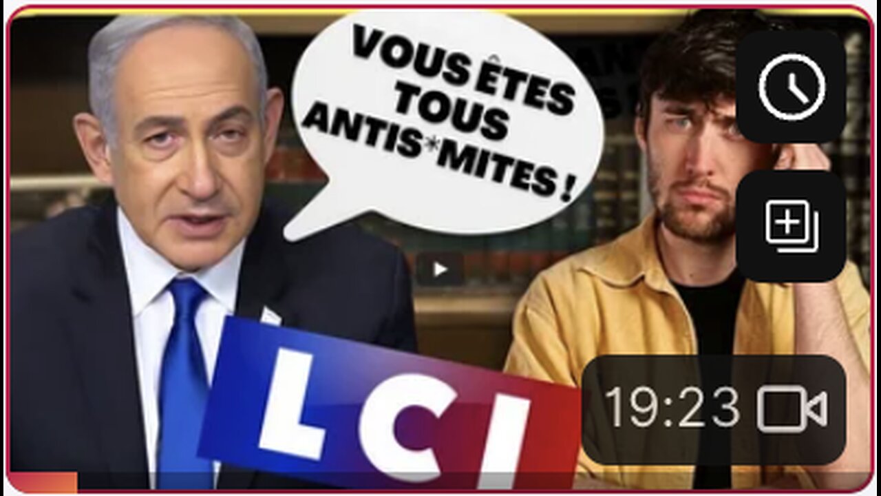LE BOUCHER DE GAZA À LA TÉLÉ (NETANYAHU SUR LCI)