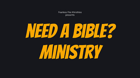 Good Morning! Good News - Who Does Need A Bible?