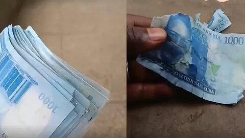 (Video) Man raises alarm over fake new Naira notes in circulation