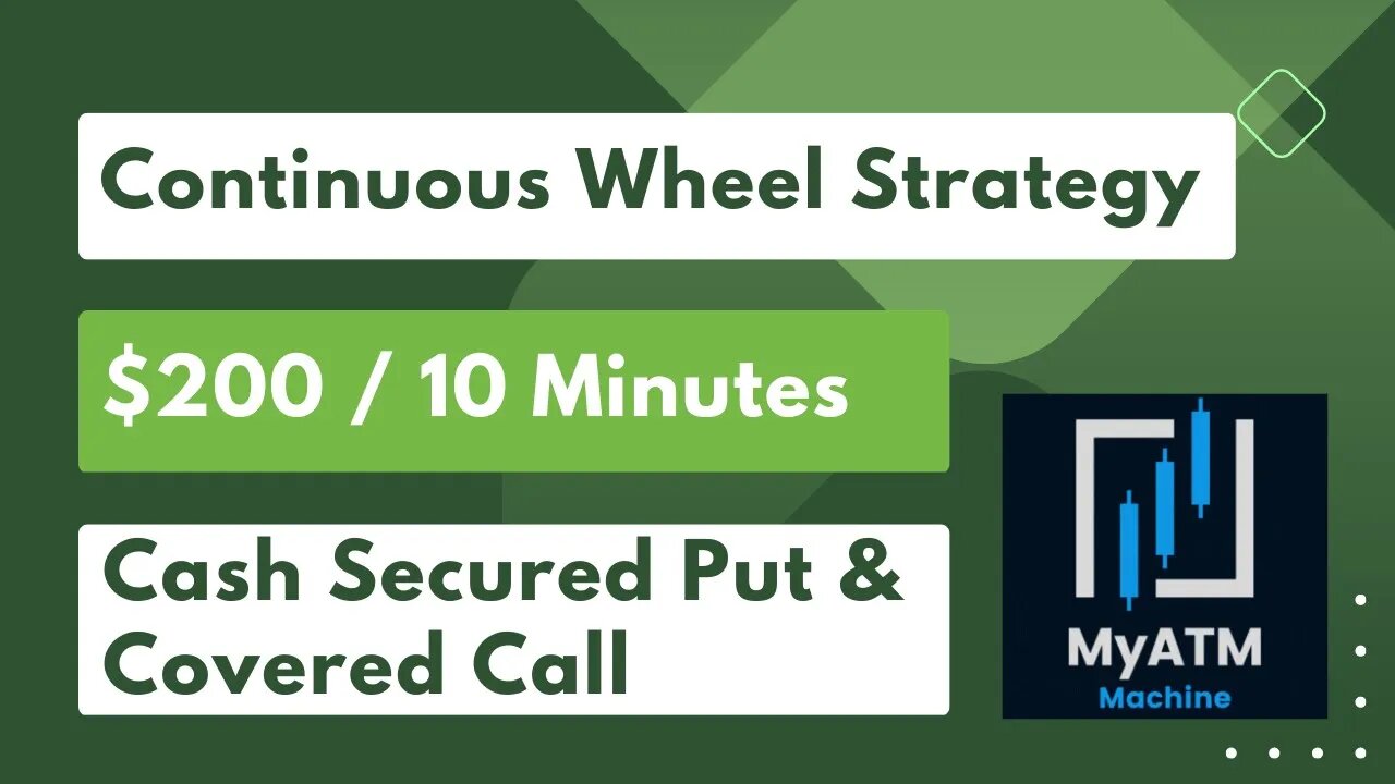 Continuous Wheel Strategy | $200 in 10 Minutes for Week | Power of Playing Both Sides Call & Put