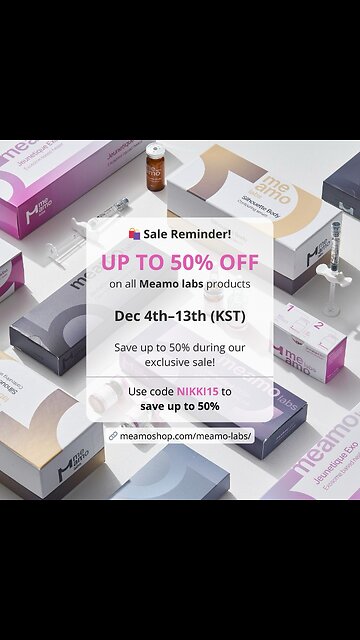 50% OFF w/code NIKKI15