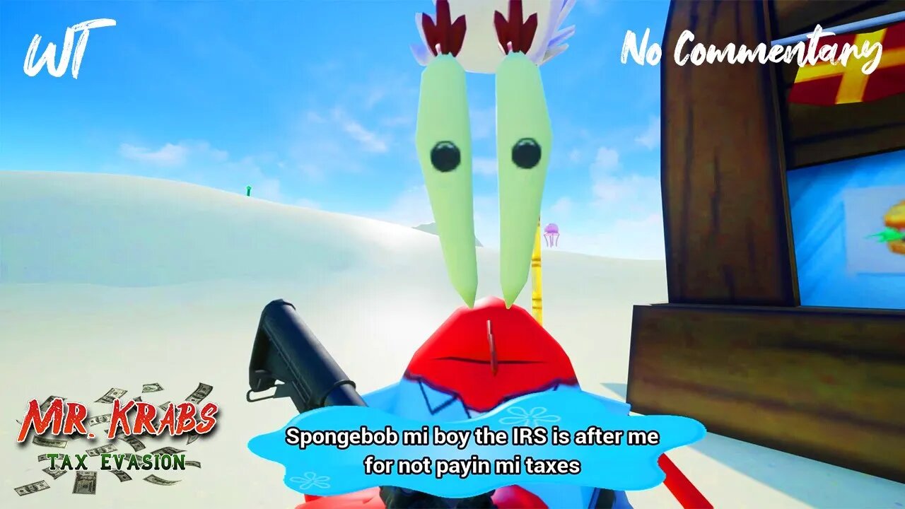 Mr. Krabs Tax Evasion - The IRS IS After Mr Krabs For Not Paying Taxes - Full Game No Commentary