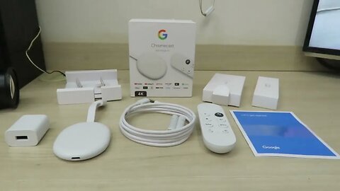 3º Chromecast com Google TV 4K com Controle Remoto HDMI Wi-Fi - Branco