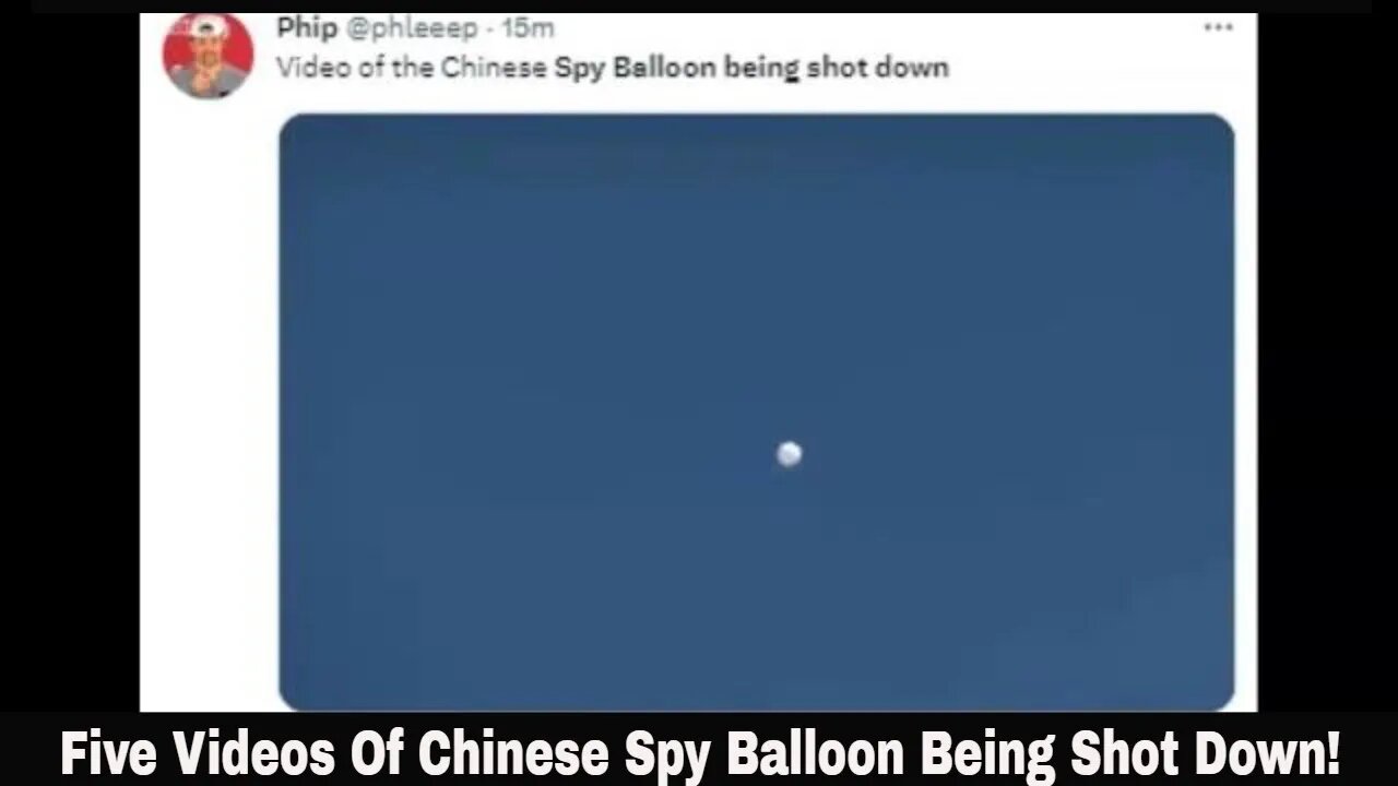 Five Videos Of Chinese Spy Balloon Being Shot Down!