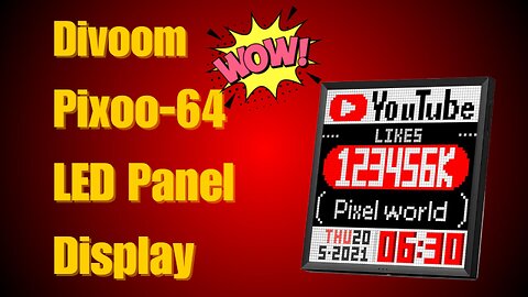 Unboxing the Divoom Pixoo-64: The Ultimate Pixel Art Display & Social Media Tracker