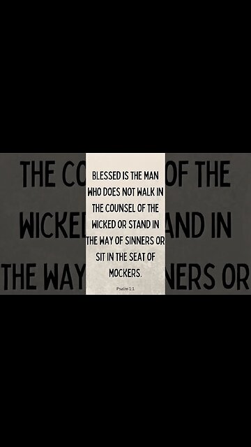 Psalm 1:1 #shorts