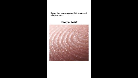How sweat is formed