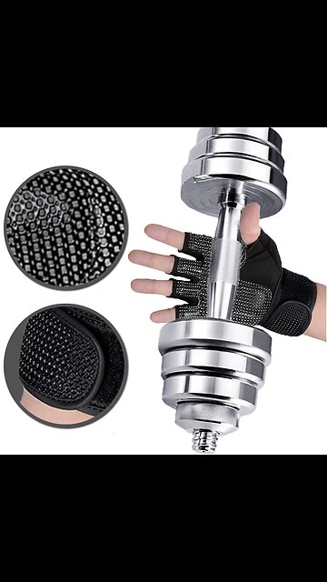 SALE!! 1 Pair Crossfit Weightlifting Gloves Breathable Fitness Exercise Bodybuilding Gloves