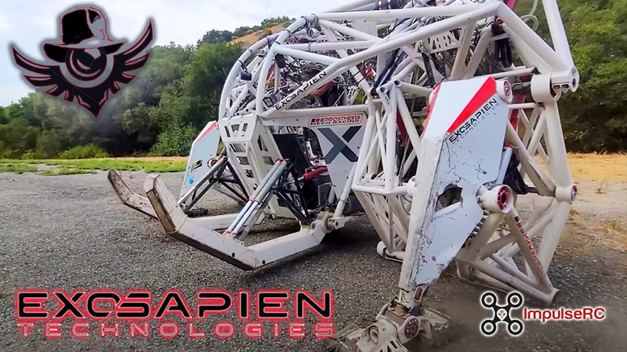 ExoSapien Mech-Warrior (Drone Footage of CNET Interview)