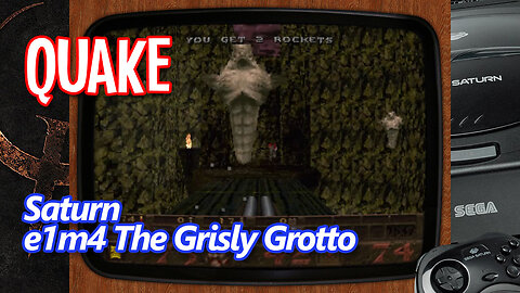 Quake (Sega Saturn) - E1M4: The Grisly Grotto