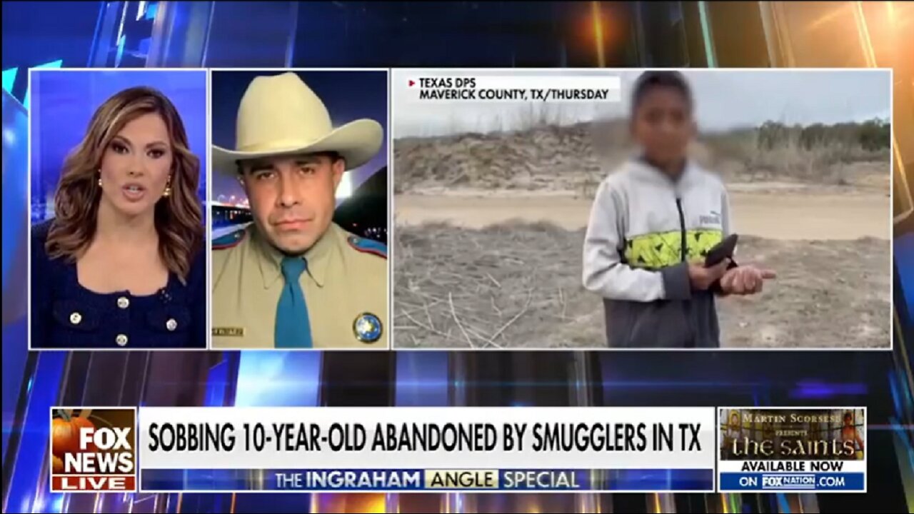 SOBBING 10 YR OLD ABANDONED BY SMUGGLERS IN TEXAS