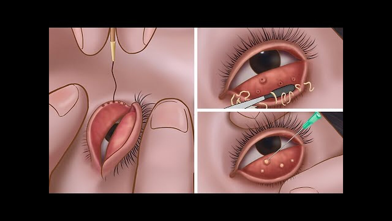 ASMR Treatment of infections caused by wearing facial piercings - 얼굴 피어싱 착용으로 인한 감염 치료