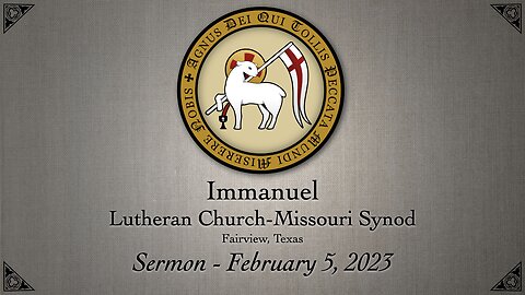 Sermon - February 5, 2023