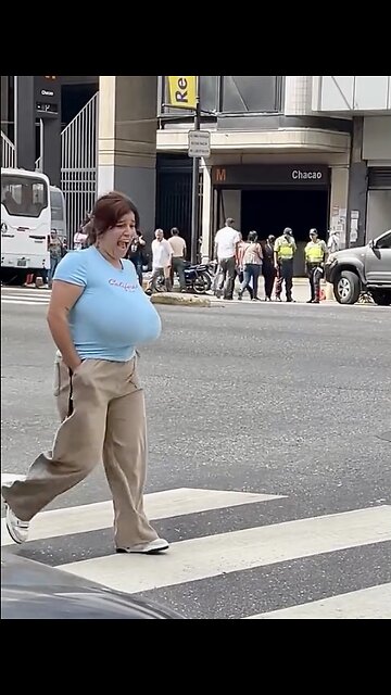 Huge busty street walker