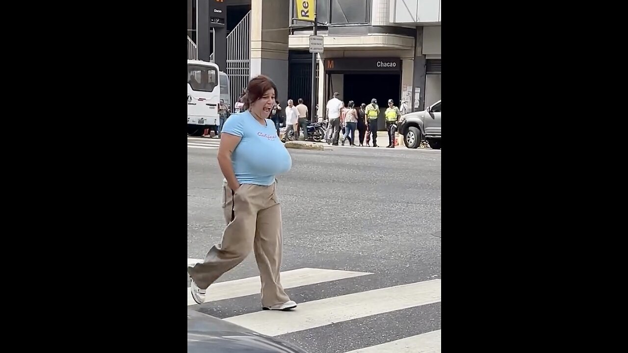 Huge busty street walker