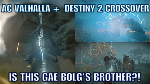 AC Valhalla + DESTINY 2 CROSSOVER!! | ARCSTRDER SPEAR | Weapon Showcase & EPIC Gameplay!