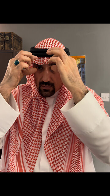 الترسيمة الملكية / Royale style for men's keffiyeh