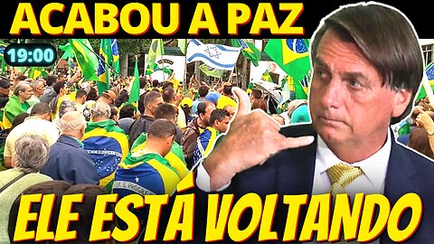 MISSÃO NÃO ACABOU - Bolsonaro está voltando