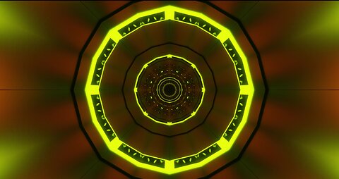 background video loop free download | yellow reflection tunnel 4k screensaver
