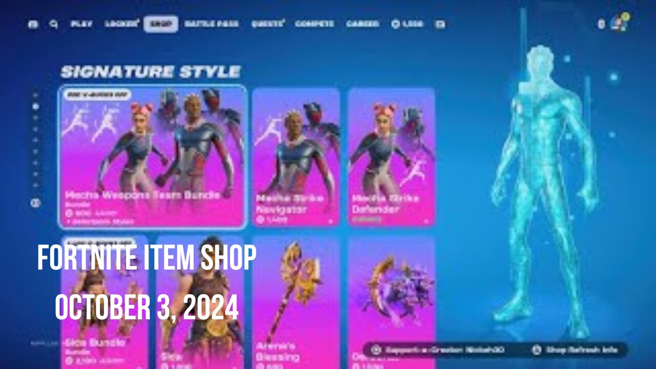 Fortnite Item Shop|October 3, 2024