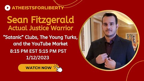 “Satanic” Clubs, The Young Turks, and the YouTube Market Sean Fitzgerald AFL Interview Stream #16