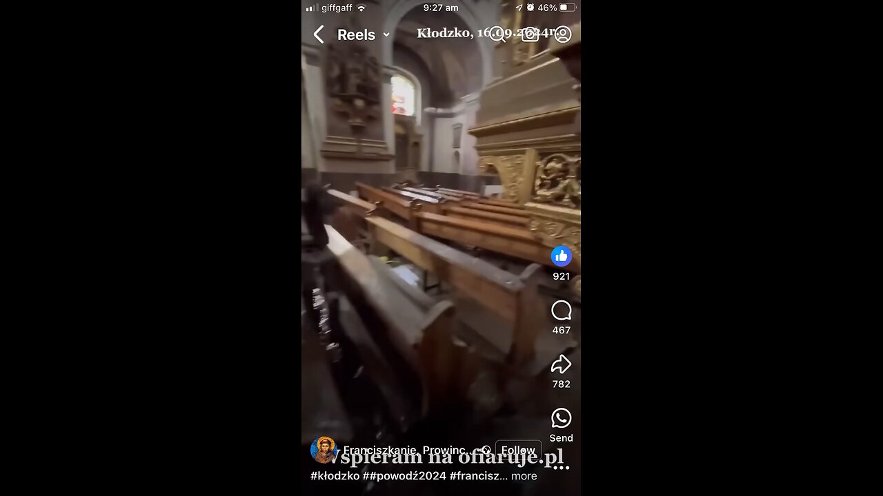 Church in Poland damaged in flooding