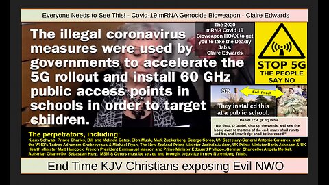 Everyone Needs to See This! - Covid-19 mRNA Genocide Bioweapon - Claire Edwards