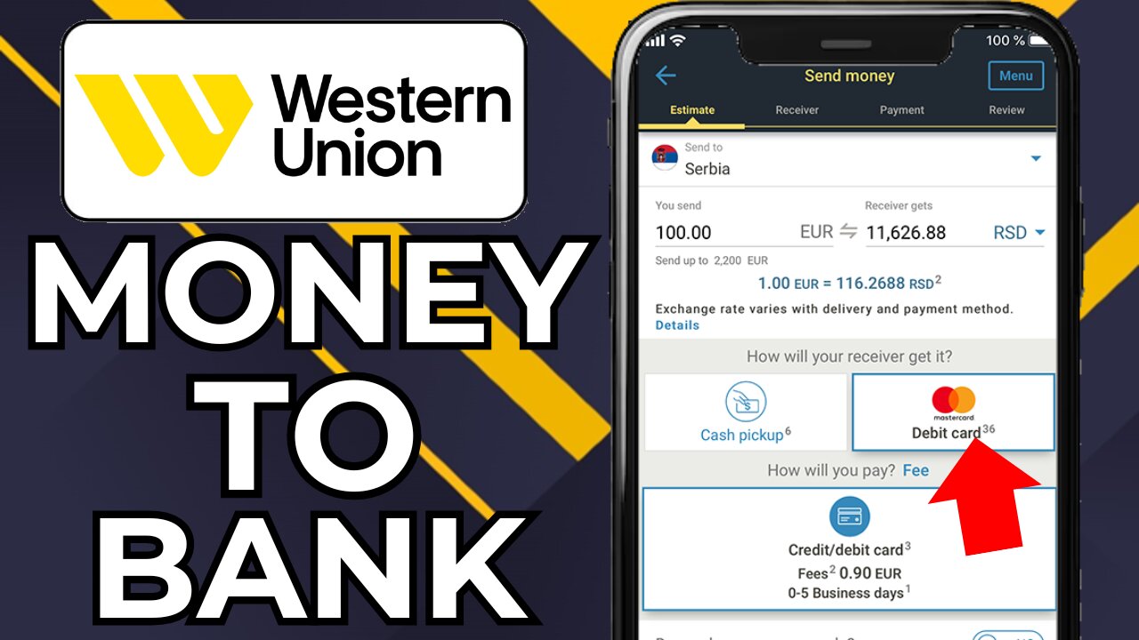 HOW TO TRANSFER MONEY FROM WESTERN UNION TO BANK ACCOUNT