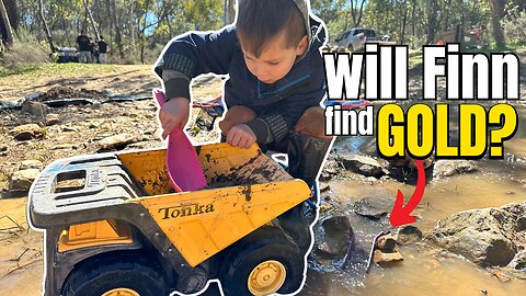 Can an American Kid find Gold in the Australian Outback with a sluice?